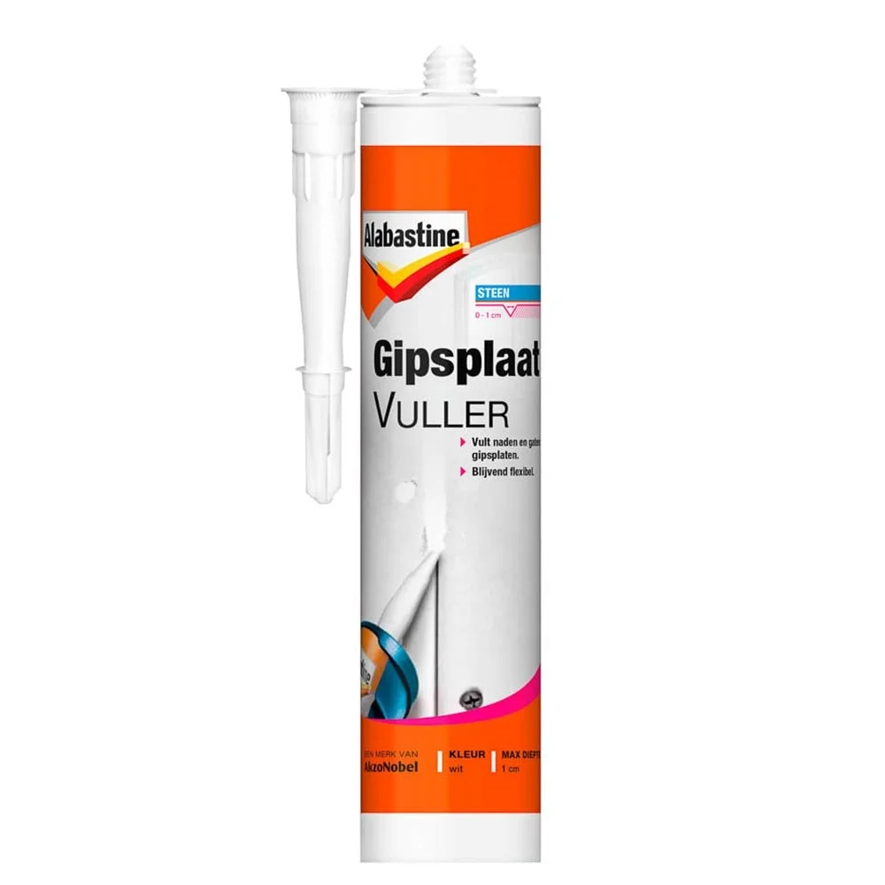 Gipsplaat Vuller Kant|en|Klaar | 310 ML | Wit