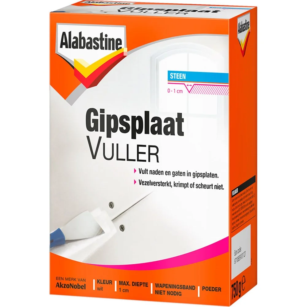 Gipsplaat Vuller Poeder | 750 GR | Wit