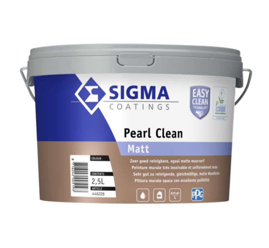 Sigma Pearl Clean Matt | Reinigbare Matte Muurverf - 1 LTR 