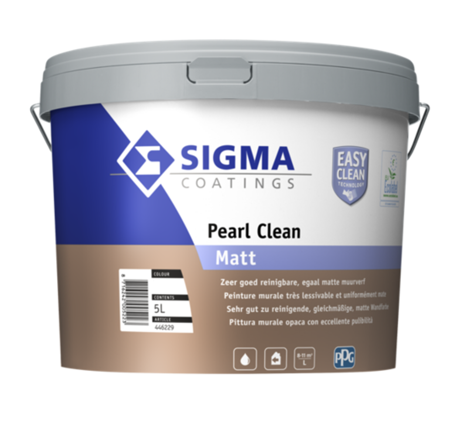 Sigma Pearl Clean Matt | Reinigbare Matte Muurverf - 1 LTR 