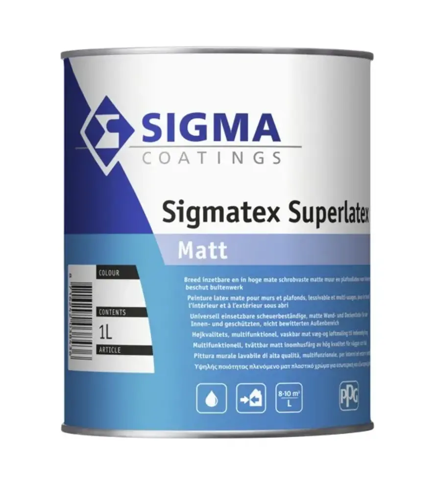 Sigma Sigmatex Superlatex Matt | Matte Muurverf en Plafondverf Sigma Sigmatex Superlatex Matt | Matte Muurverf en Plafondverf