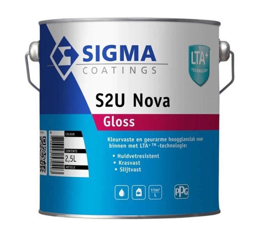 Sigma S2U Nova Gloss | Hoogglans Lakverf Binnen - 1 LTR 