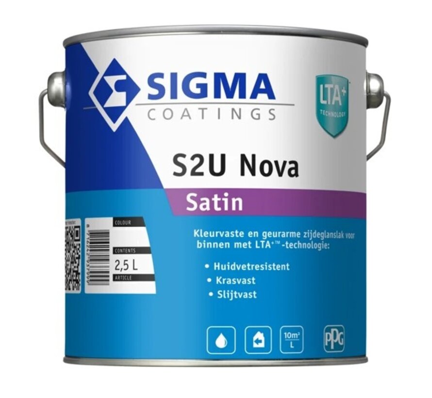Sigma S2U Nova Satin | Zijdeglans Lakverf Binnen - 500 ML 