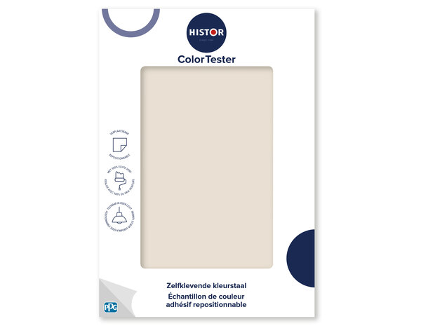 Kleurstaal Histor Colortester RAL9001 | Zelfklevende Kleurstaal Kleurstaal Histor Colortester RAL9001 | Zelfklevende Kleurstaal