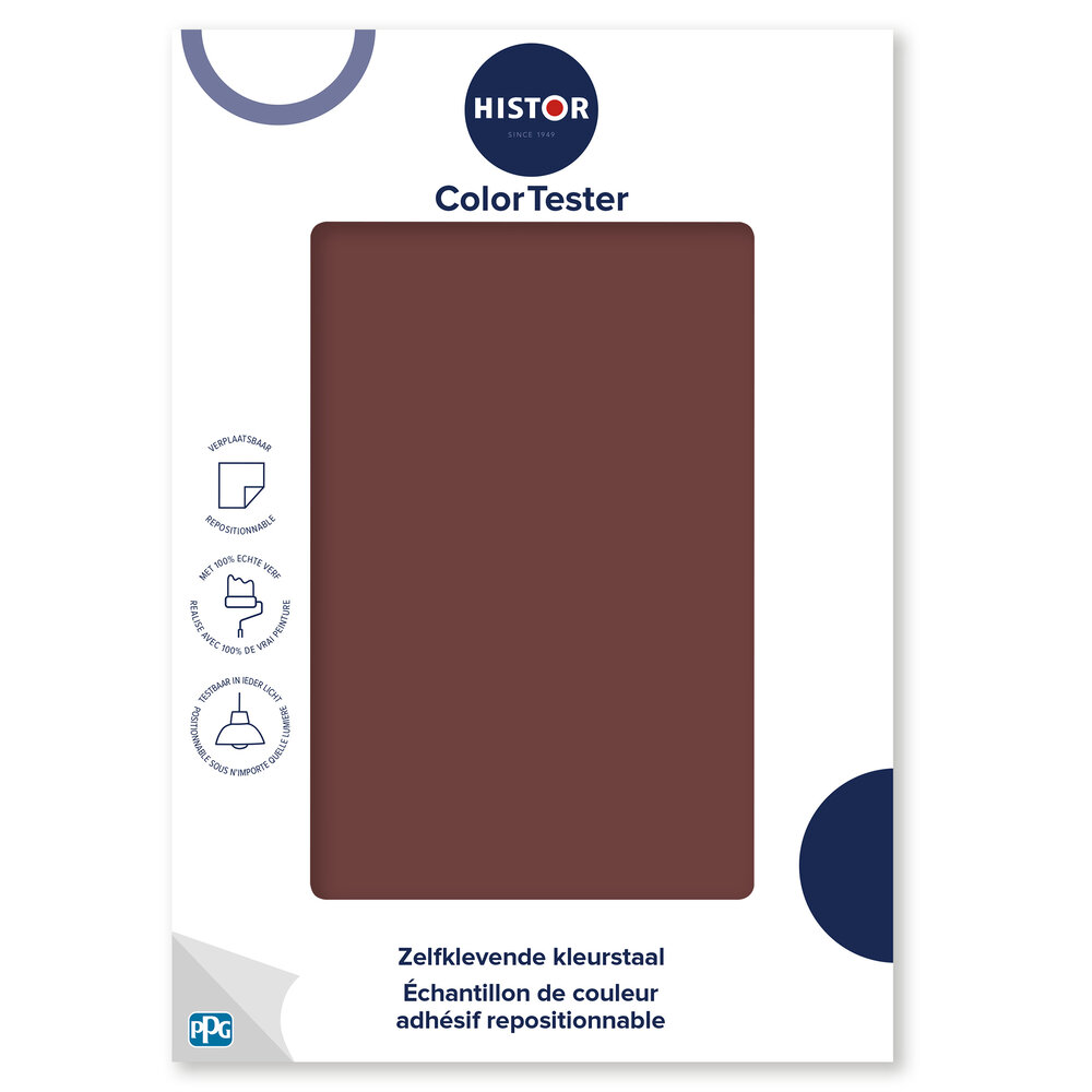 Kleurstaal Histor Colortester Burgundy Wine PPG1053-7 | Zelfklevende Kleurstaal Kleurstaal Histor Colortester Burgundy Wine PPG1053-7 | Zelfklevende Kleurstaal