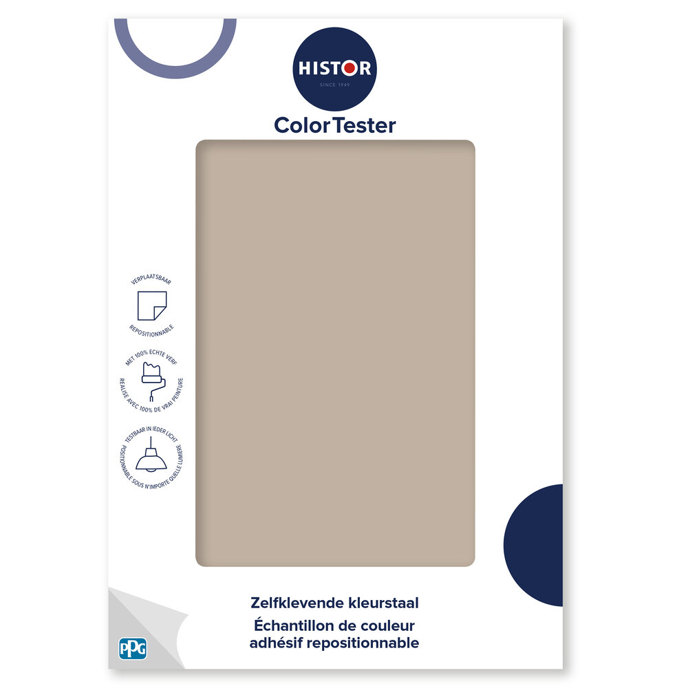 Kleurstaal Histor Colortester Discover PPG1021-3 | Zelfklevende Kleurstaal