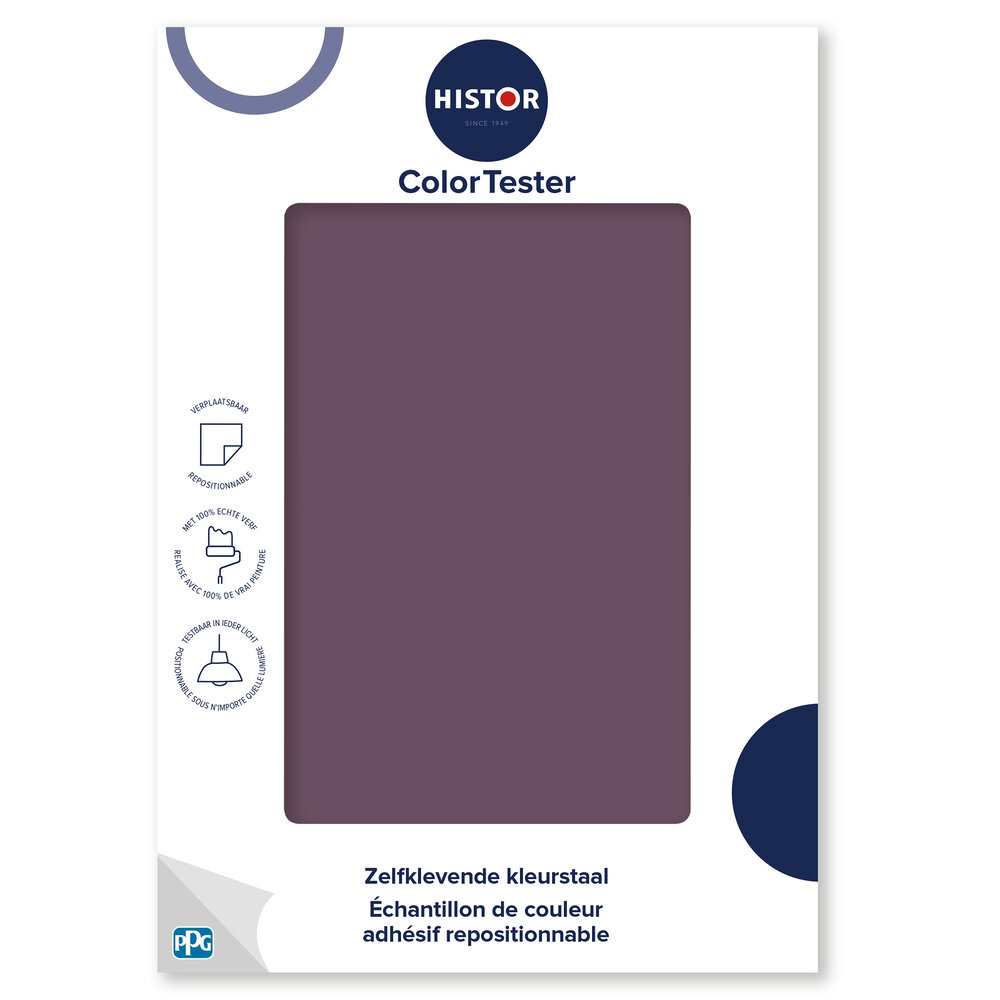Histor Histor Colortester Enchanting Eggplant PPG13-07 | Zelfklevende Kleurstaal