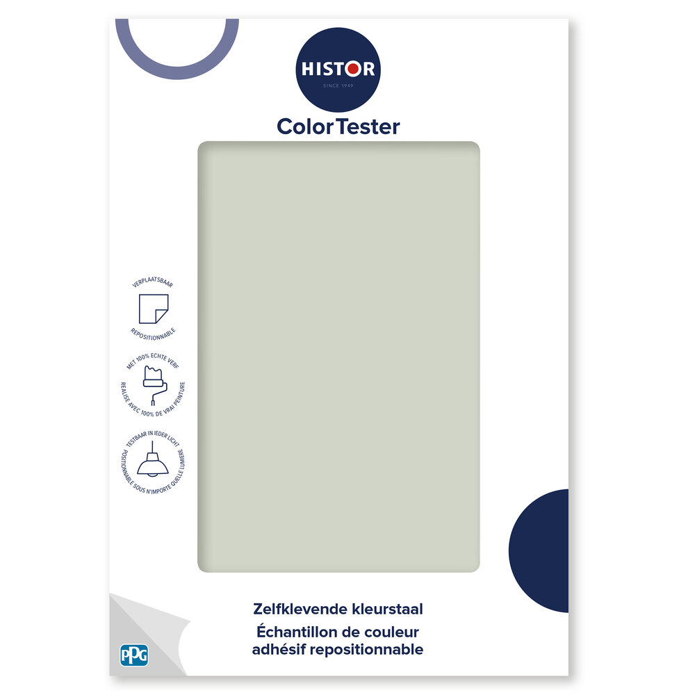 Kleurstaal Histor Colortester Gull Feather PPG1129-3 | Zelfklevende Kleurstaal