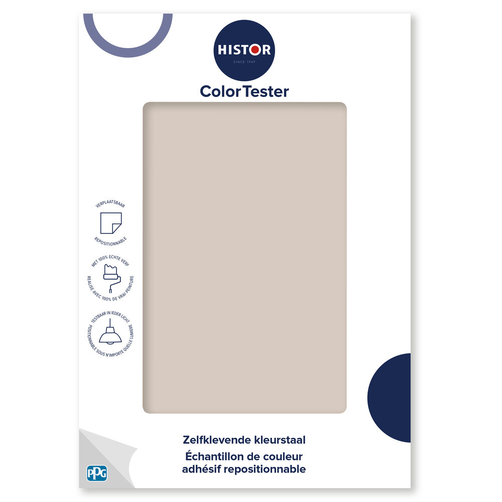 Histor Histor Colortester In The Buff PPG1019-2 | Zelfklevende Kleurstaal Histor Histor Colortester In The Buff PPG1019-2 | Zelfklevende Kleurstaal