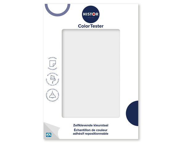 Histor Histor Colortester Moonlit Snow PPG1041-1 | Zelfklevende Kleurstaal Histor Histor Colortester Moonlit Snow PPG1041-1 | Zelfklevende Kleurstaal
