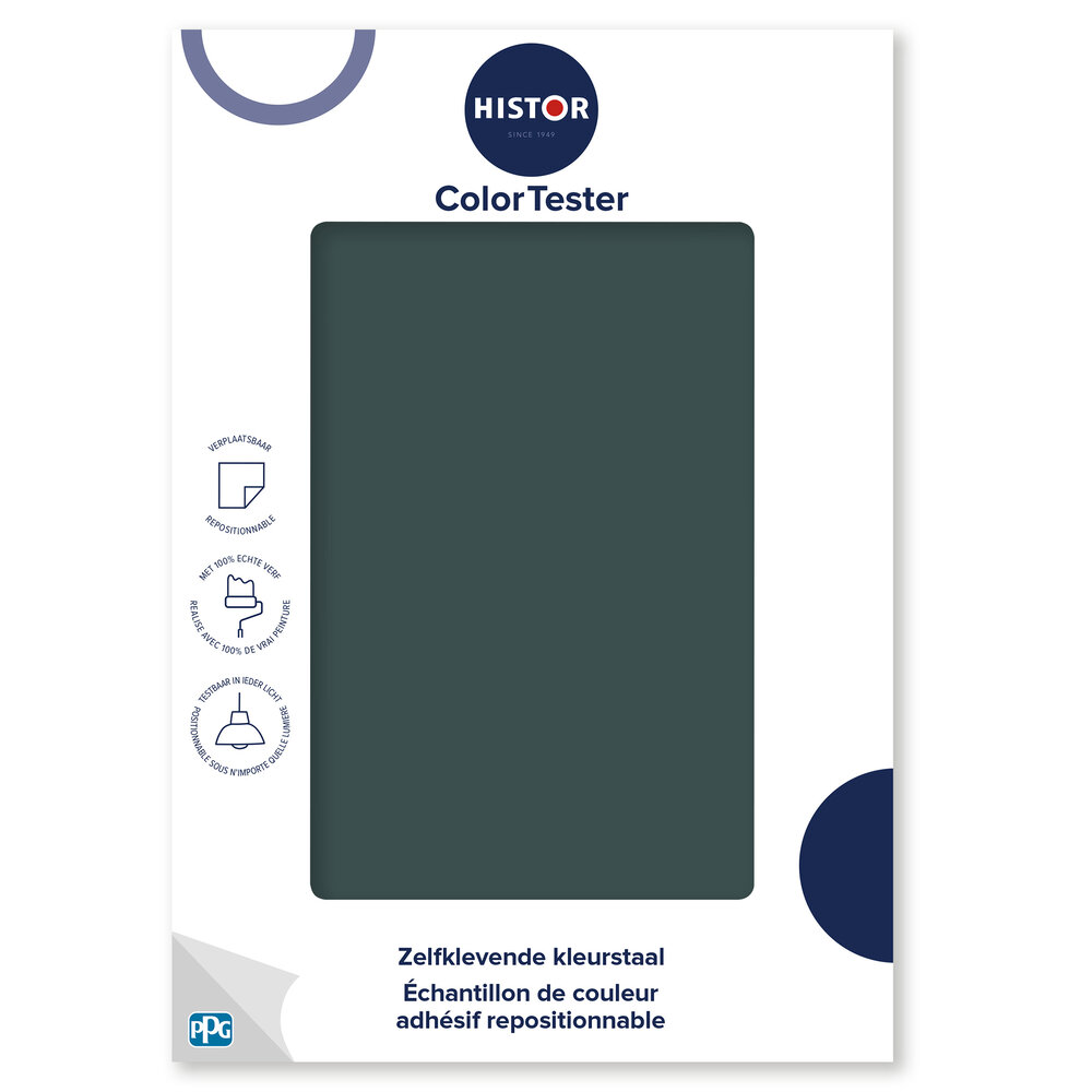 Histor Histor Colortester Quiet Clearing PPG1145-7 | Zelfklevende Kleurstaal Histor Histor Colortester Quiet Clearing PPG1145-7 | Zelfklevende Kleurstaal