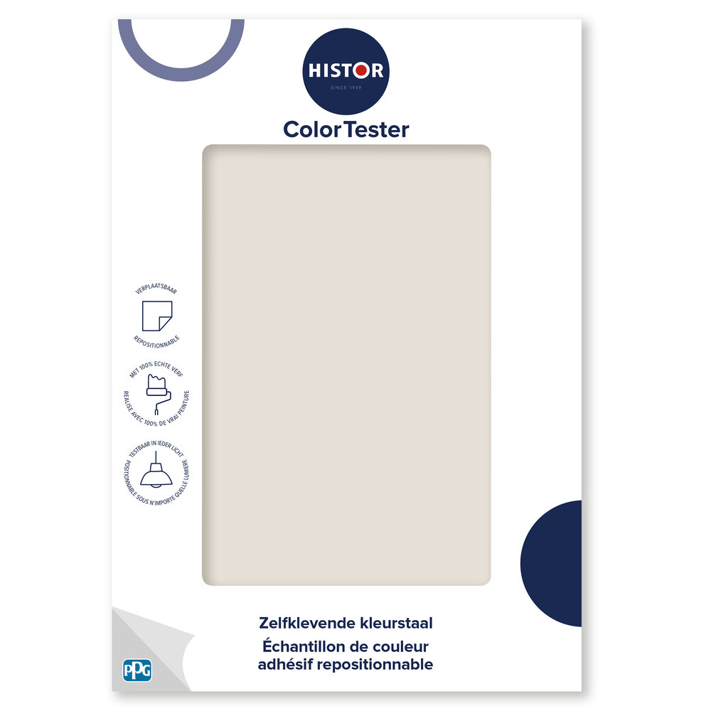 Histor Histor Colortester Singing Sand PPG1022-1 | Zelfklevende Kleurstaal Histor Histor Colortester Singing Sand PPG1022-1 | Zelfklevende Kleurstaal