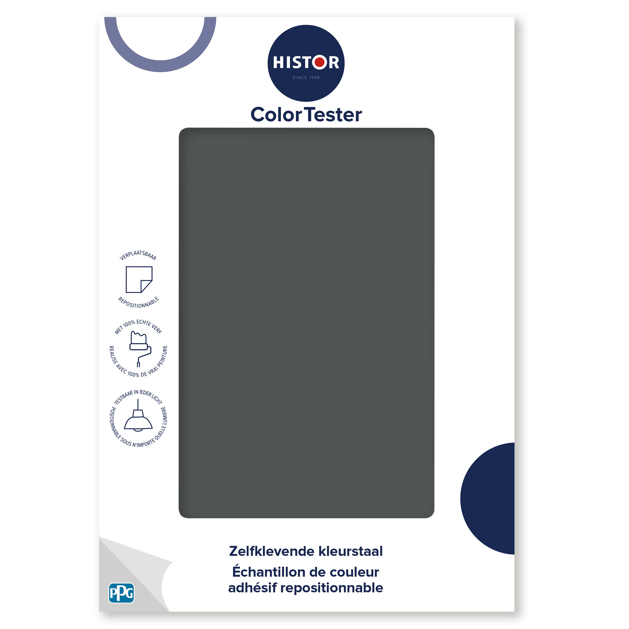 Histor Colortester Summer Shadow PPG0996|7 | Zelfklevende Kleurstaal | A5 Formaat