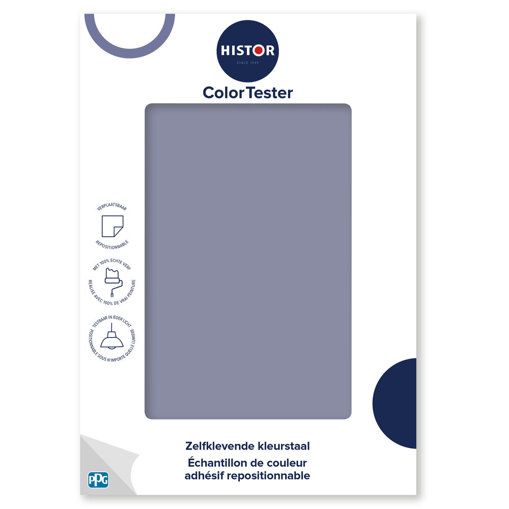 Histor Histor Colortester Violet Verbena PPG1169-5 | Zelfklevende Kleurstaal Histor Histor Colortester Violet Verbena PPG1169-5 | Zelfklevende Kleurstaal