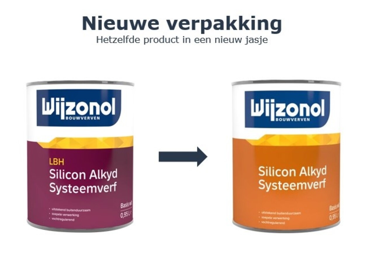 Wijzonol LBH Silicon Alkyd Systeemverf | Halfglanzend Eén-pot-systeem Wijzonol LBH Silicon Alkyd Systeemverf | Halfglanzend Eén-pot-systeem