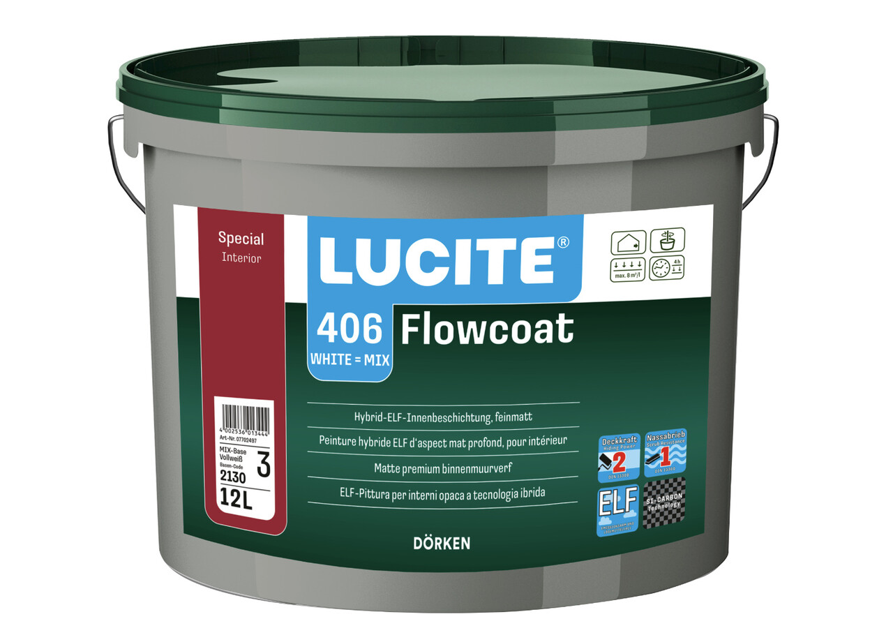 Lucite Flowcoat 2.0 | Matte Muurverf en Plafondverf Lucite Flowcoat 2.0 | Matte Muurverf en Plafondverf