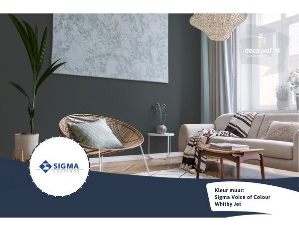 Sigma Sigma ColourSticker Whitby Jet PPG1001-7 | Zelfklevende Kleurstaal