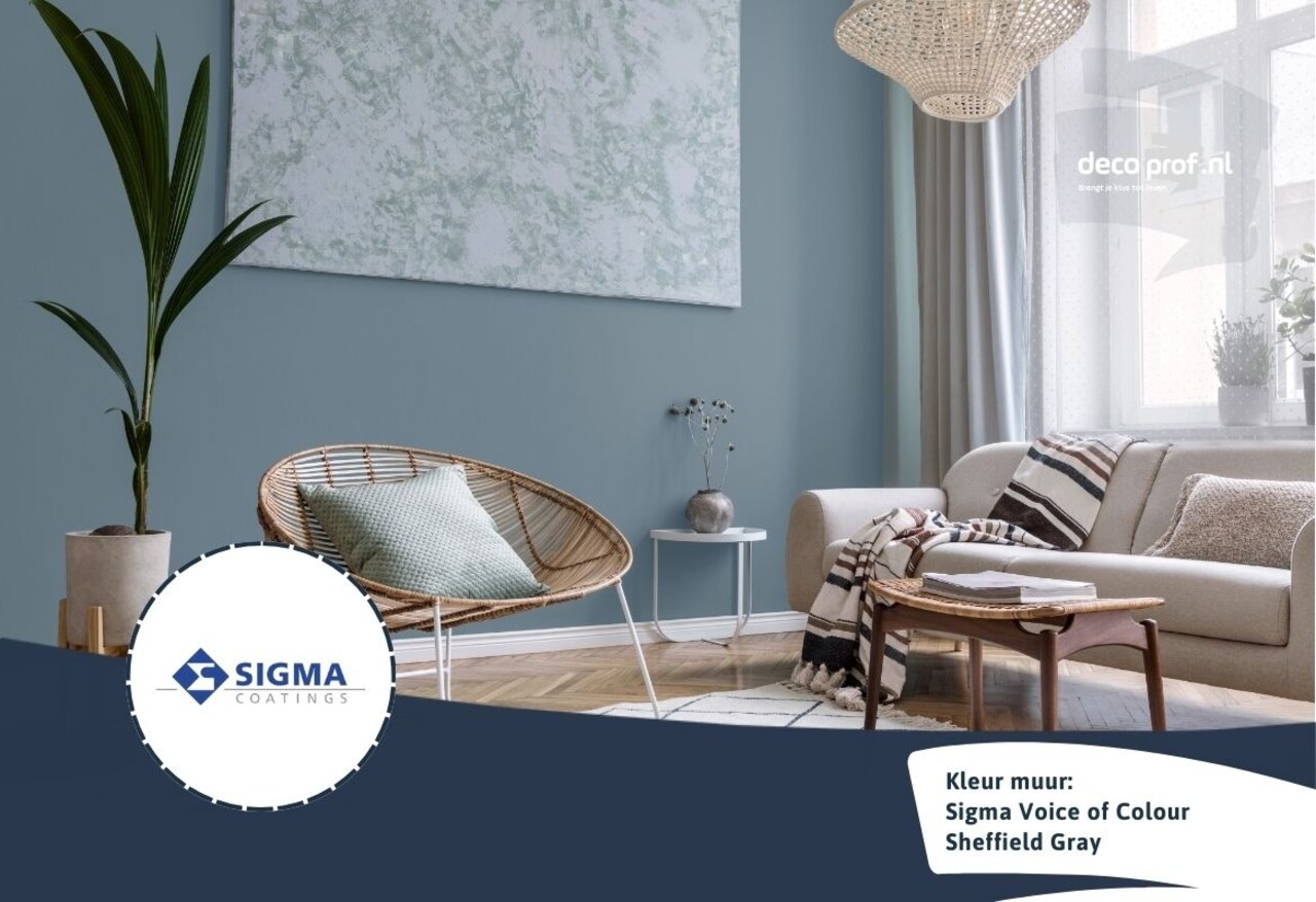 Kleurstaal Sigma ColourSticker Sheffield Gray PPG1041-6 | Zelfklevende Kleurstaal