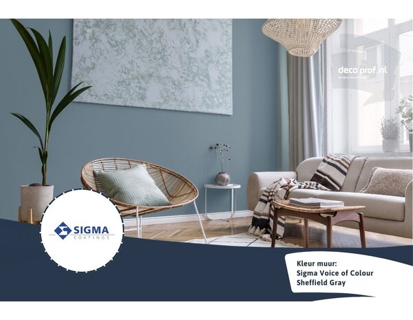 Kleurstaal Sigma ColourSticker Sheffield Gray PPG1041-6 | Zelfklevende Kleurstaal