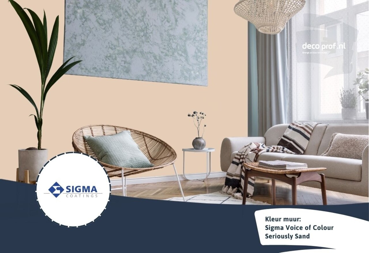 Sigma Sigma ColourSticker Seriously Sand PPG1085-3 | Zelfklevende Kleurstaal