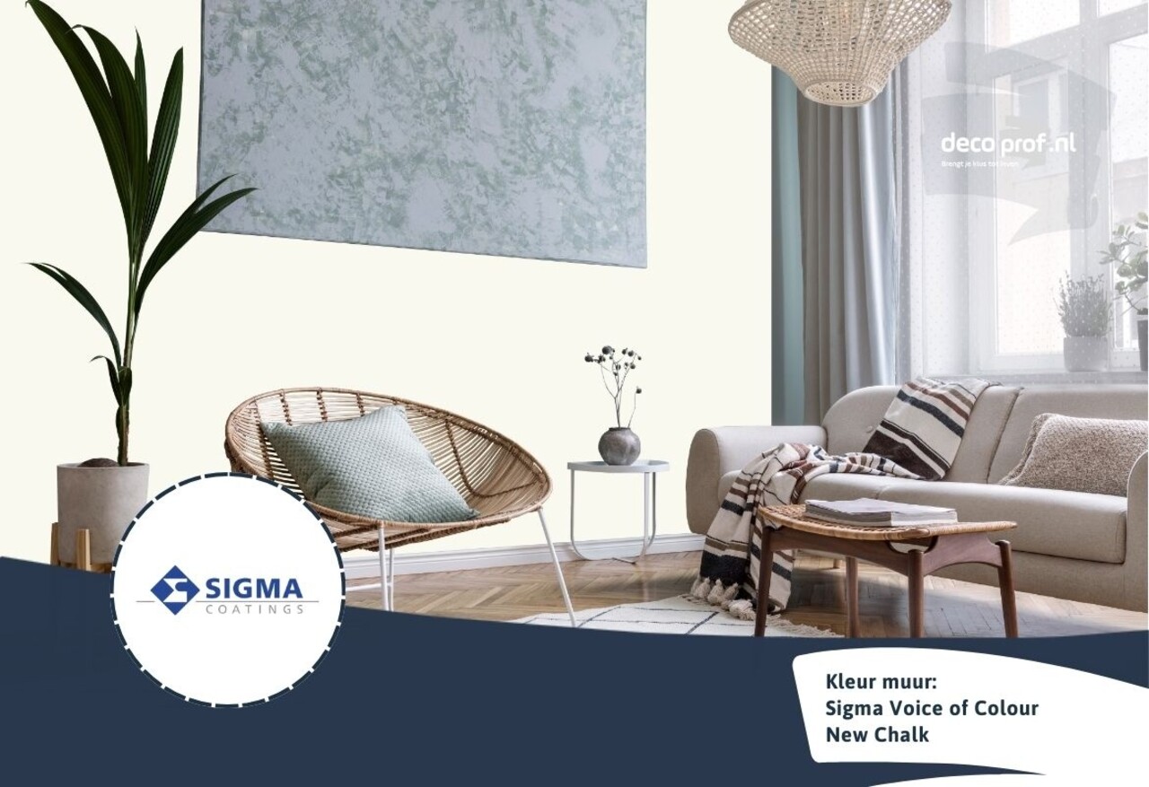 Kleurstaal Sigma ColourSticker New Chalk PPG1006-1 | Zelfklevende Kleurstaal Kleurstaal Sigma ColourSticker New Chalk PPG1006-1 | Zelfklevende Kleurstaal