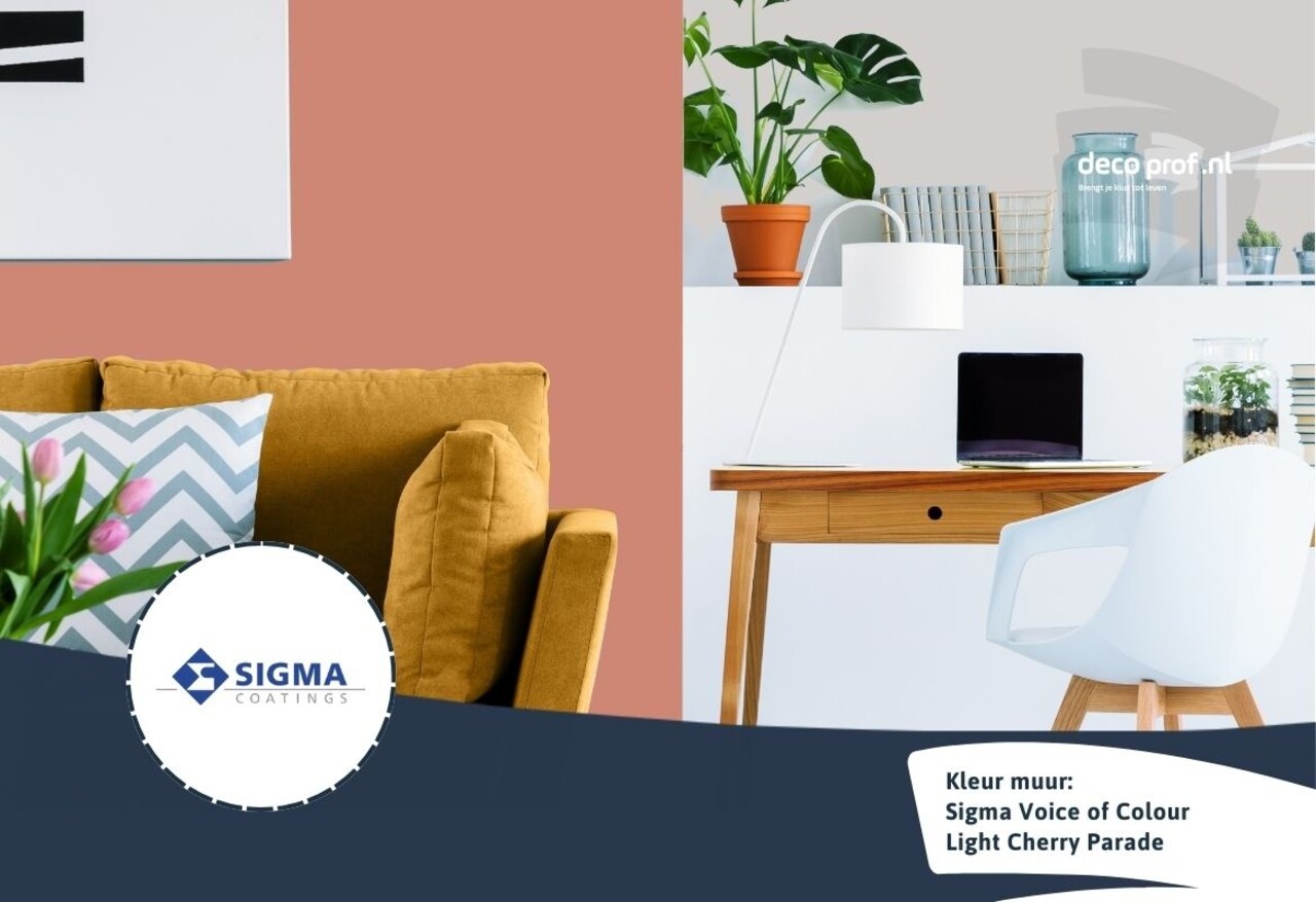 Sigma Sigma ColourSticker Light Cherry Parade PPG1062-5 | Zelfklevende Kleurstaal