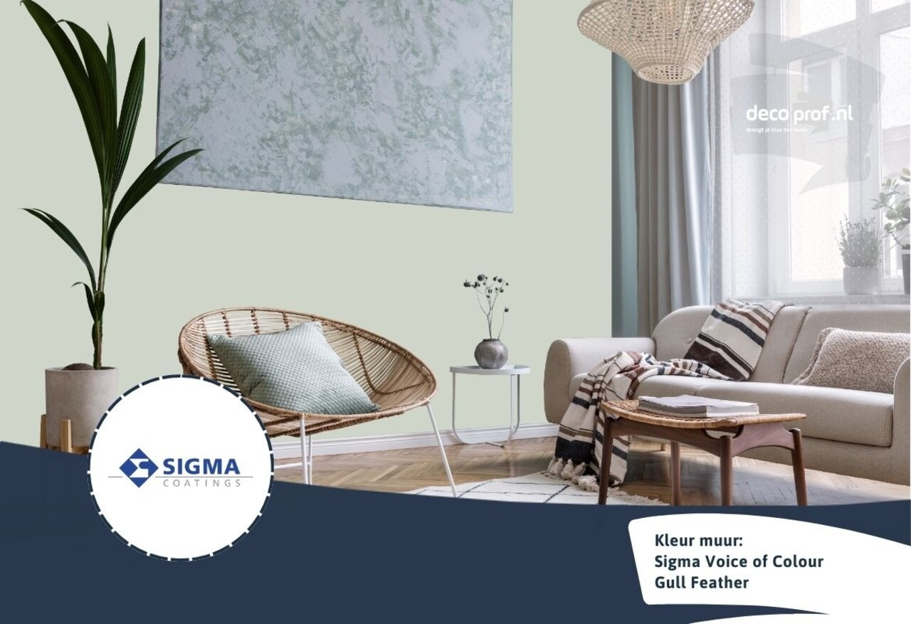 Sigma Sigma ColourSticker Gull Feather PPG1129-3 | Zelfklevende Kleurstaal