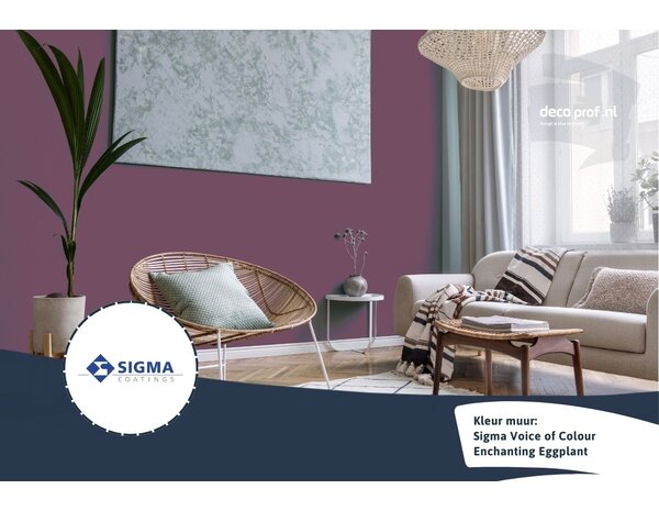 Kleurstaal Sigma ColourSticker Enchanting Eggplant PPG13-07 | Zelfklevende Kleurstaal Kleurstaal Sigma ColourSticker Enchanting Eggplant PPG13-07 | Zelfklevende Kleurstaal