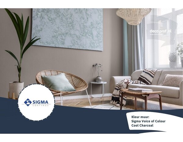 Sigma Sigma ColourSticker Cool Charcoal PPG1007-6 | Zelfklevende Kleurstaal