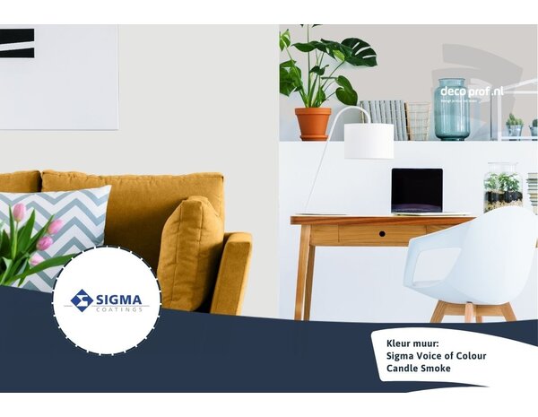 Sigma Sigma ColourSticker Candle Smoke PPG1001-2 | Zelfklevende Kleurstaal