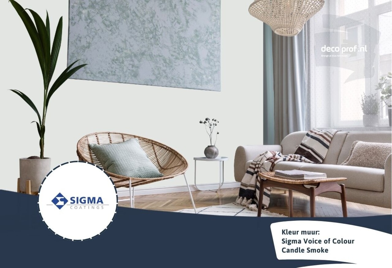 Sigma Sigma ColourSticker Candle Smoke PPG1001-2 | Zelfklevende Kleurstaal