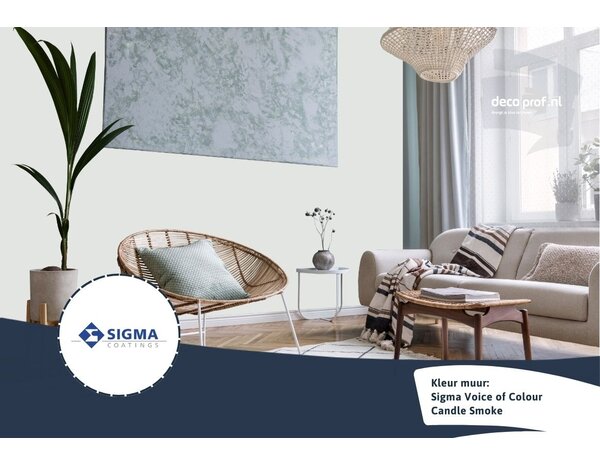 Sigma Sigma ColourSticker Candle Smoke PPG1001-2 | Zelfklevende Kleurstaal