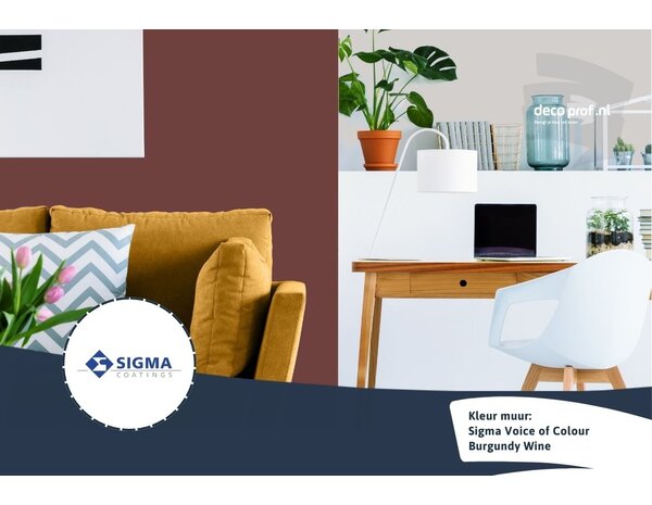 Kleurstaal Sigma ColourSticker Burgundy Wine PPG1053-7 | Zelfklevende Kleurstaal