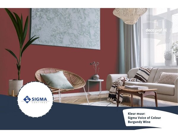 Sigma Sigma ColourSticker Burgundy Wine PPG1053-7 | Zelfklevende Kleurstaal