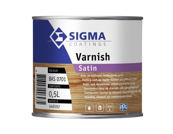 Sigma Varnish Satin | Zijdeglans Blanke Lakverf Binnen