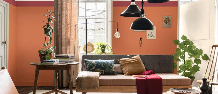 Warme kleuren in het interieur Warme kleuren in het interieur