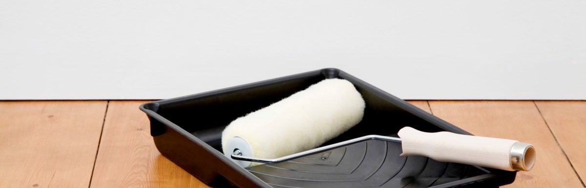 Verven op een stenen ondergrond