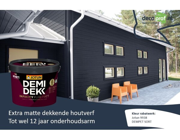 Jotun Demidekk Infinity Pure Mat | Dekkende Houtverf Buiten Jotun Demidekk Infinity Pure Mat | Dekkende Houtverf Buiten