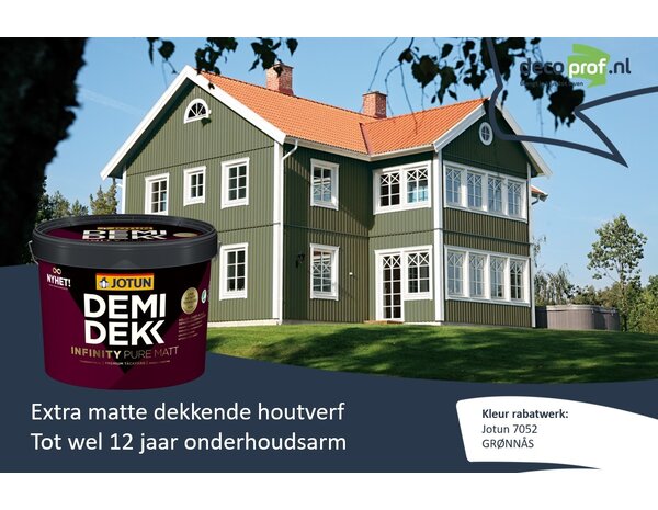 Jotun Demidekk Infinity Pure Mat | Dekkende Houtverf Buiten Jotun Demidekk Infinity Pure Mat | Dekkende Houtverf Buiten