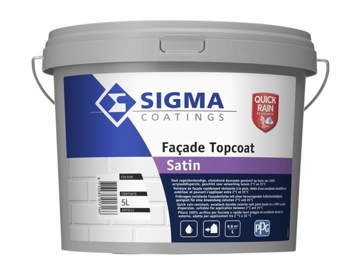 Sigma Facade Topcoat Satin | Zijdeglans Gevelverf Sigma Facade Topcoat Satin | Zijdeglans Gevelverf
