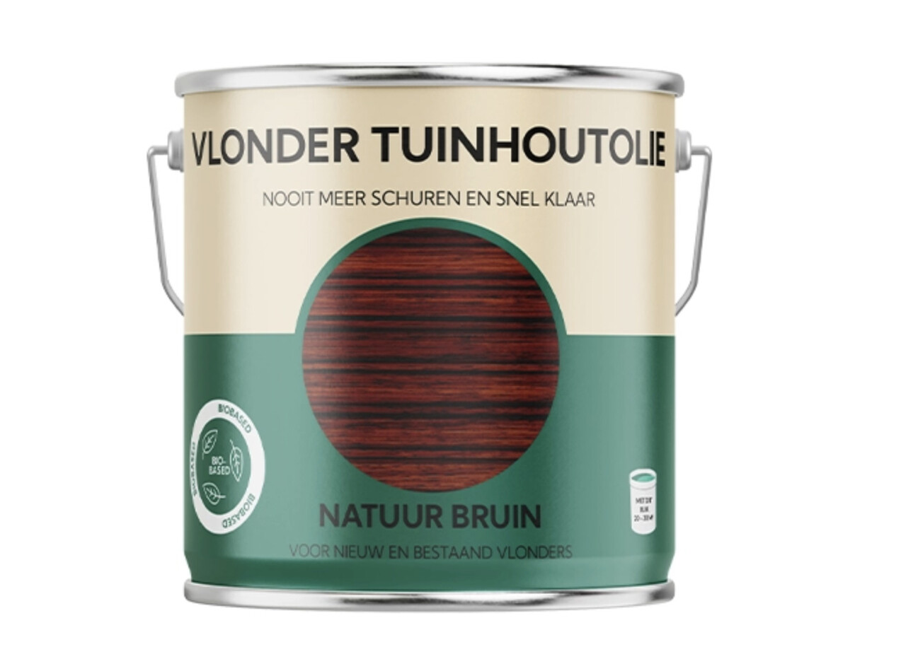 Tuinhoutolie Vlonder Natuur Bruin Tuinhoutolie Vlonder Natuur Bruin