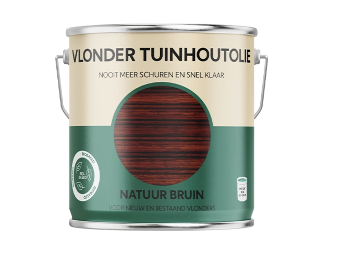 Vlonder Natuur Bruin | 2,5 LTR