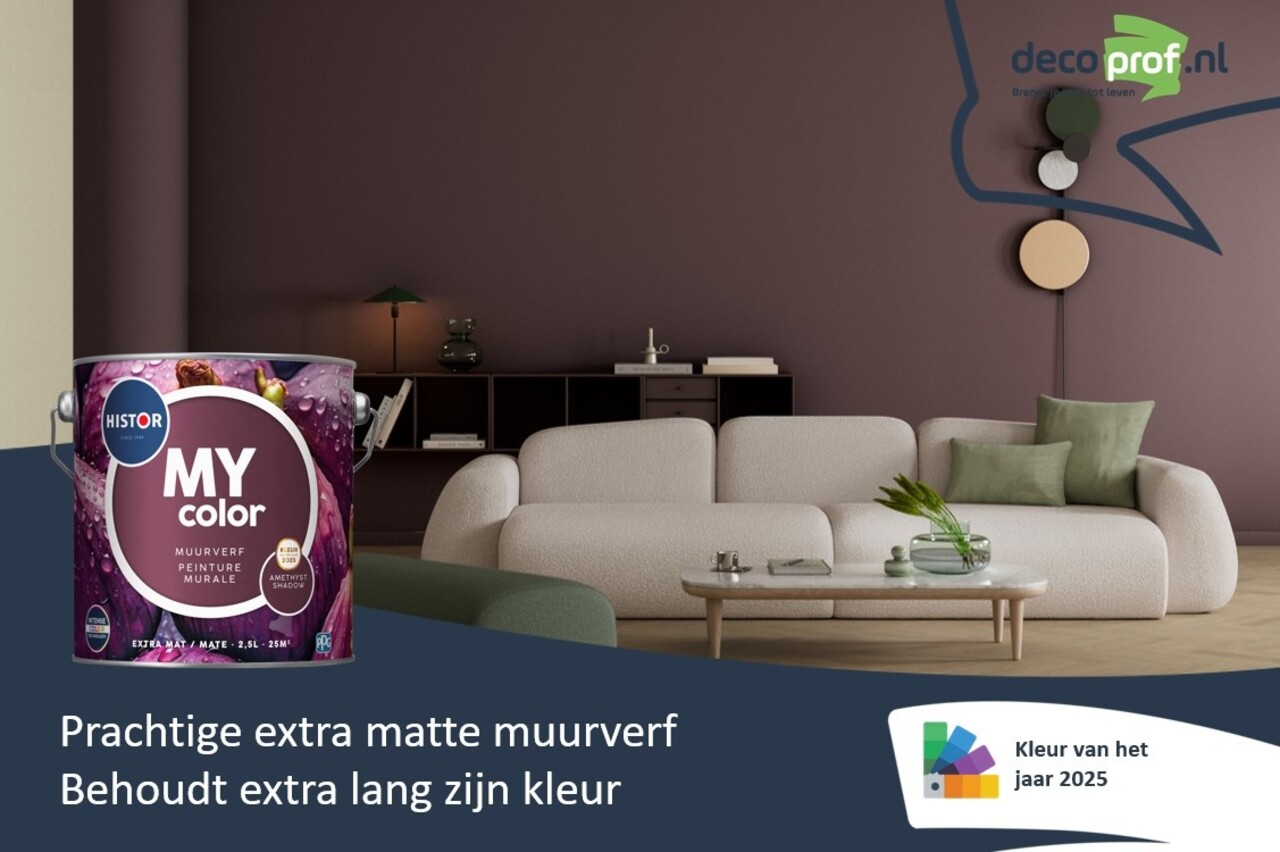 Histor My Color Muurverf Extra Mat Amethyst Shadow Histor My Color Muurverf Extra Mat Amethyst Shadow