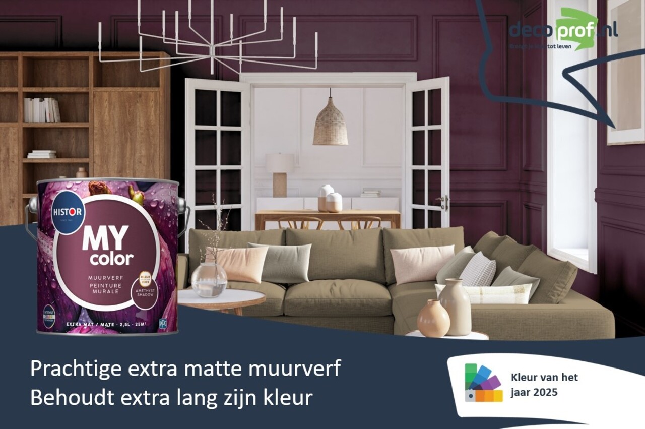 Histor My Color Muurverf Extra Mat Amethyst Shadow Histor My Color Muurverf Extra Mat Amethyst Shadow