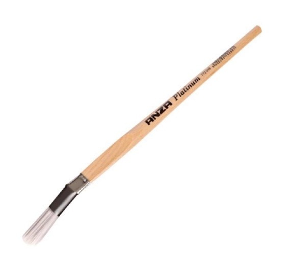 Gebogen Lyons Penseel | Maat 16 | 1,4 cm