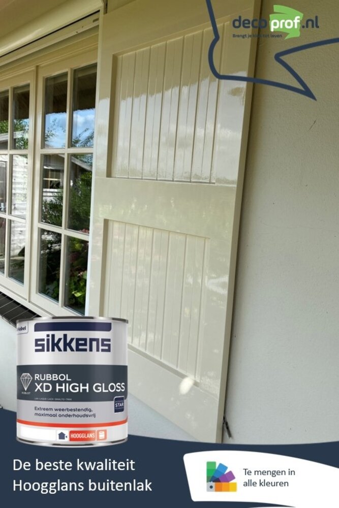 Sikkens Rubbol XD High Gloss | Hoogglans Lakverf Buiten Sikkens Rubbol XD High Gloss | Hoogglans Lakverf Buiten