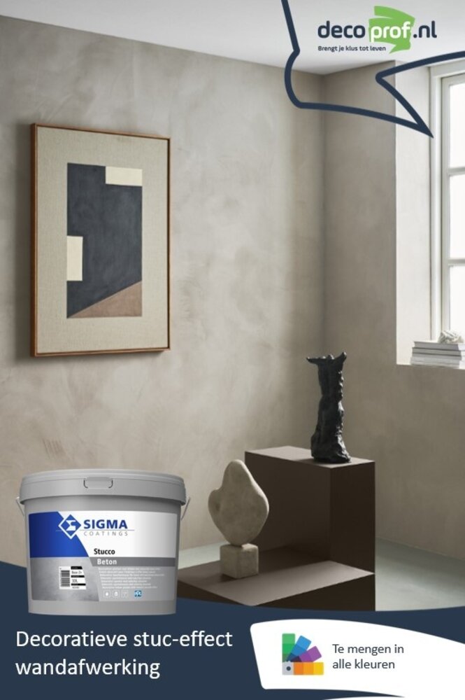 Sigma Stucco Beton Matt | Decoratieve Wandafwerking Sigma Stucco Beton Matt | Decoratieve Wandafwerking