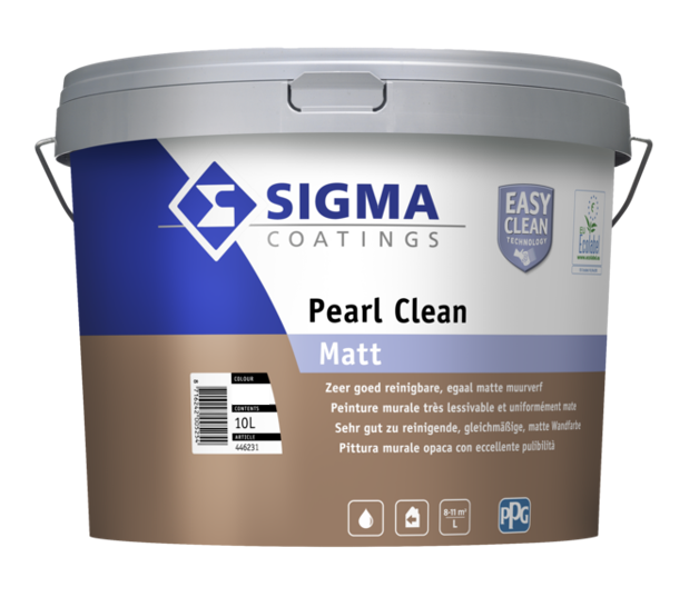 Pearl Clean Matt | Reinigbare Matte Muurverf | 10 LTR | Wit