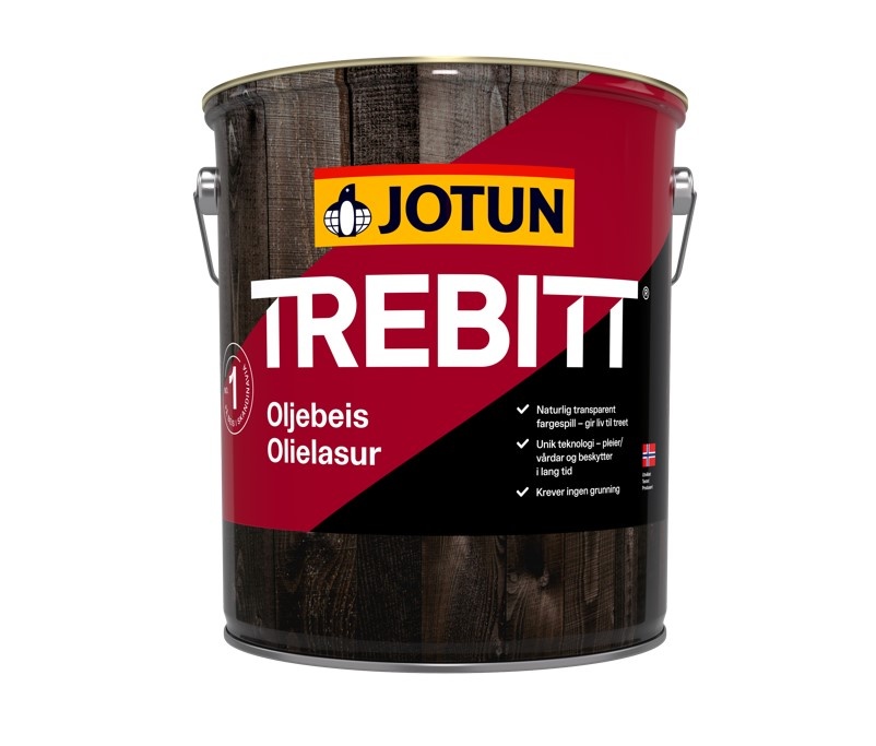 Trebitt Oljebeis | Zijdeglans Impregnerende Beits | 4,5 LTR | Kleurloos