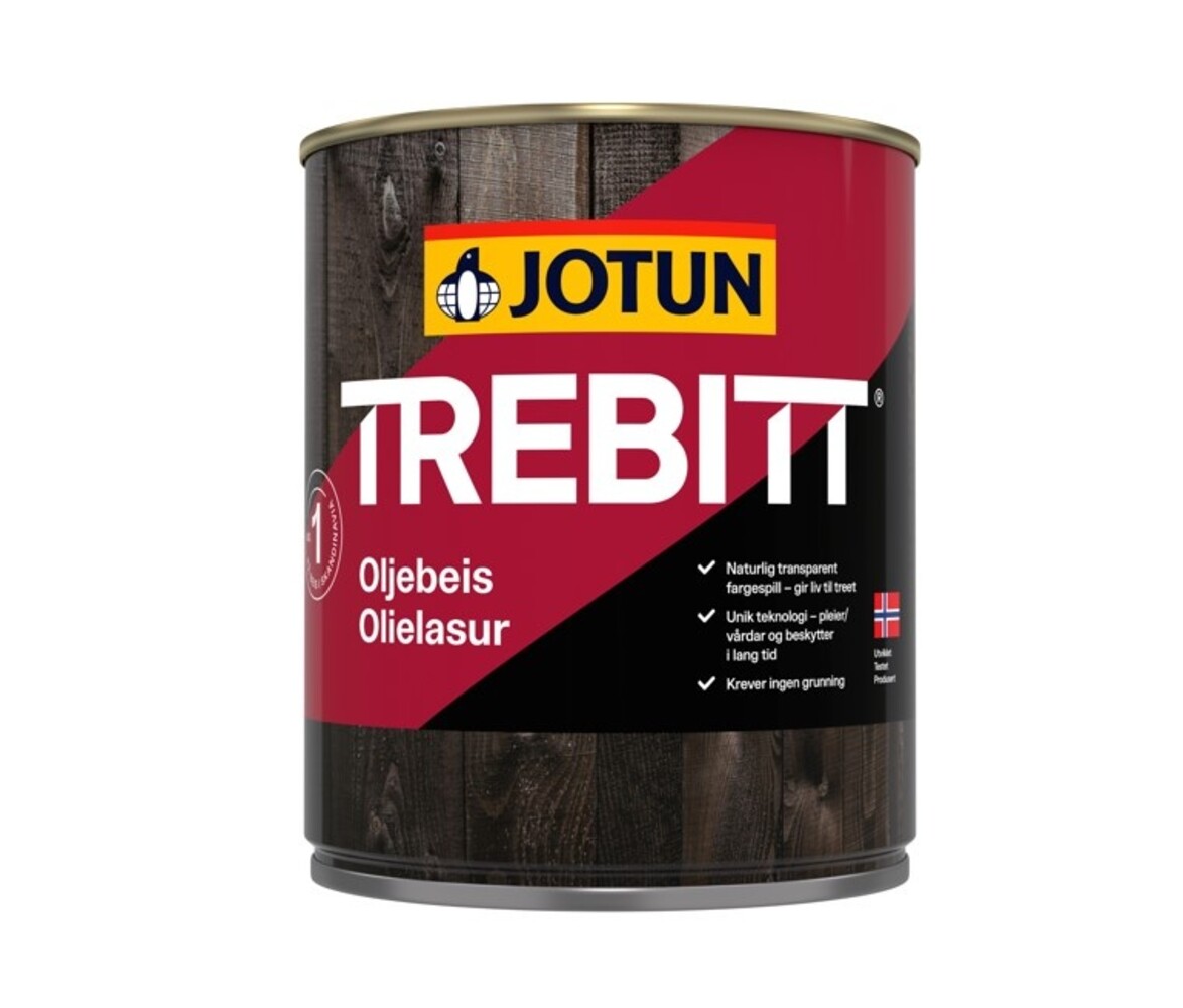 Jotun Trebitt Oljebeis | Zijdeglans Impregnerende Beits Jotun Trebitt Oljebeis | Zijdeglans Impregnerende Beits
